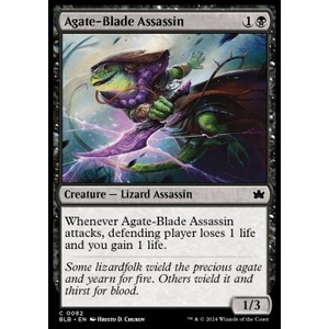Magic löskort: Bloomburrow: Agate-Blade Assassin