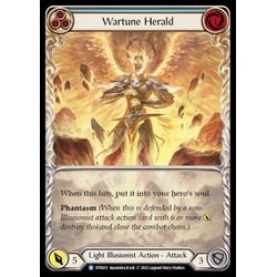 FaB Löskort: Dusk till Dawn: Wartune Herald (Blue) (Extended Art)