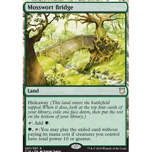 Magic löskort: Commander 2018: Mosswort Bridge