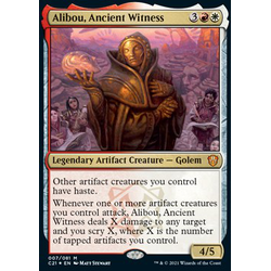 Magic Löskort: Commander: Strixhaven: Alibou, Ancient Witness (Foil)