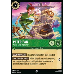 Lorcana Löskort: Azurite Sea: Peter Pan - Never Land Prankster (Foil)