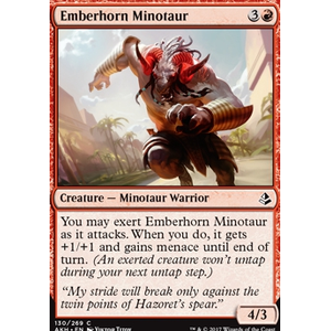 Magic löskort: Amonkhet: Emberhorn Minotaur