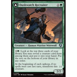 Magic löskort: Magic: Innistrad Remastered: Duskwatch Recruiter // Krallenhorde Howler