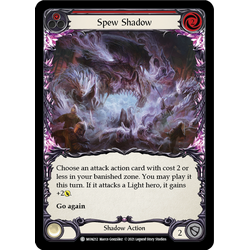 FaB Löskort: Monarch 1st Edition: Spew Shadow (Red) (Rainbow Foil)