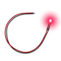 Green Stuff World: Red 3mm Flickering LED Light for Miniatures & 3D Printed Scenes (10)