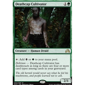 Magic löskort: Shadows over Innistrad: Deathcap Cultivator (Prerelease Foil)