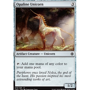 Magic löskort: Conspiracy: Take the Crown: Opaline Unicorn