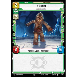 Star Wars: Unlimited Löskort: Legends of the Force: Gungi, Finding Himself (Foil)