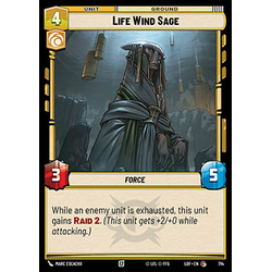 Star Wars: Unlimited Löskort: Legends of the Force: Life Wind Sage (Foil)