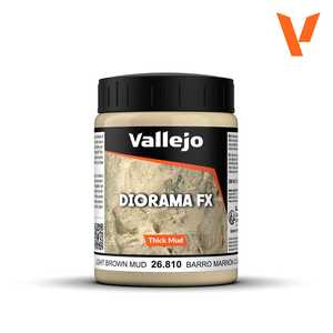 Vallejo Diorama FX: Light Brown Mud (200 ml)