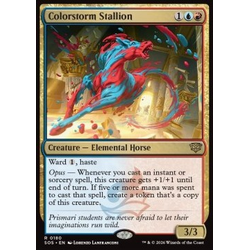 Magic löskort: Secrets of Strixhaven: Colorstorm Stallion