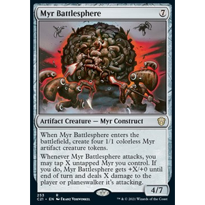 Magic Löskort: Commander: Strixhaven: Myr Battlesphere