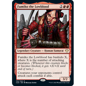 Magic löskort: Commander 2020: Fumiko the Lowblood