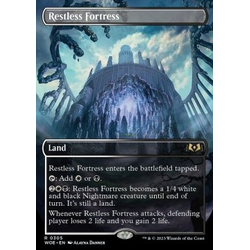 Magic löskort: Wilds of Eldraine: Restless Fortress (alternative art)