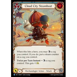 FaB Löskort: High Seas: Cloud City Steamboat (Blue) (Rainbow Foil)