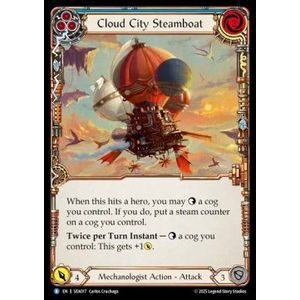 FaB Löskort: High Seas: Cloud City Steamboat (Blue) (Rainbow Foil)