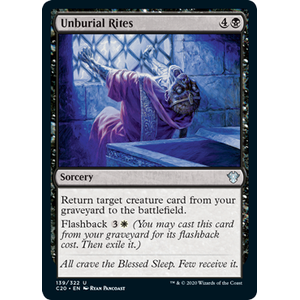 Magic löskort: Commander 2020: Unburial Rites