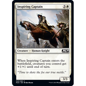 Magic löskort: Core Set 2020: Inspiring Captain (Foil)