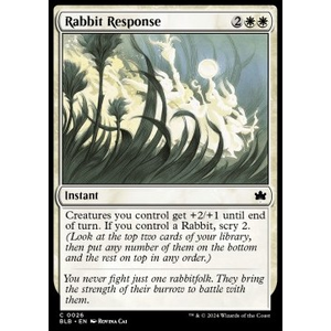 Magic löskort: Bloomburrow: Rabbit Response