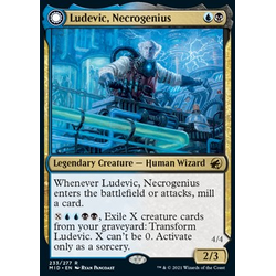 Magic löskort: Innistrad: Midnight Hunt: Ludevic, Necrogenius // Olag, Ludevic's Hubris