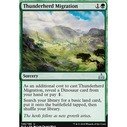 Magic löskort: Rivals of Ixalan: Thunderherd Migration