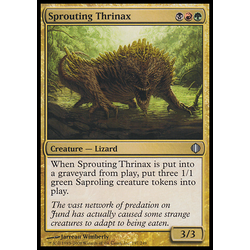 Magic löskort: Shards of Alara Sprouting Thrinax (Foil)