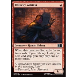 Magic löskort: Commander: Marvel Super Heroes: Unlucky Witness