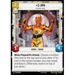 Star Wars: Unlimited Löskort: Spark of Rebellion: C-3PO, Protocol Droid