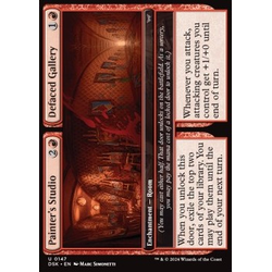 Magic löskort: Duskmourn: House of Horror: Painter's Studio // Defaced Gallery (Foil)