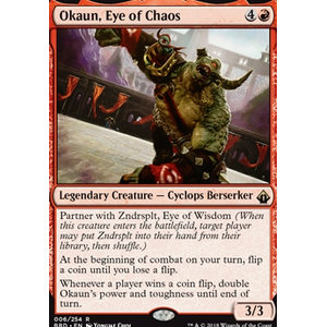 Magic löskort: Battlebond: Okaun, Eye of Chaos