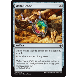 Magic löskort: War of the Spark: Mana Geode