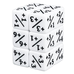 Vaettir Workshop: Positive Counter Dice 16mm Opaque White (12)