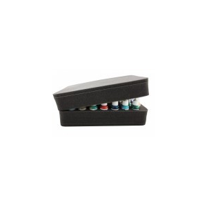 Feldherr Half-size 50mm Cut-Outs - 37 round compartments, foam tray with base