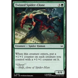 Magic löskort: Marvel's Spider-Man: Eternal: Twisted Spider-Clone (Foil)