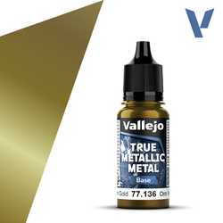 Vallejo True Metallic Metal: Greenish Gold (Base) (18ml)