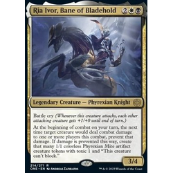 Magic löskort: Phyrexia: All Will Be One: Ria Ivor, Bane of Bladehold