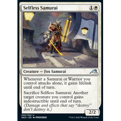 Magic löskort: Kamigawa: Neon Dynasty: Selfless Samurai (Foil)