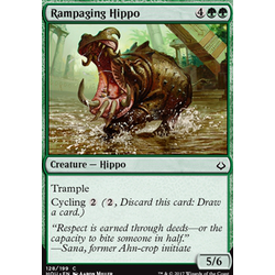 Magic löskort: Hour of Devastation: Rampaging Hippo (foil)