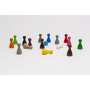 Spelpjäs: Pawn 24mm - pink (1st) (wood)