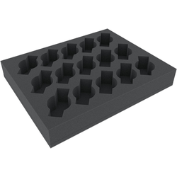 Feldherr Full-size 50mm Tray - 15 slots for Cavalry or Weapon Teams on base