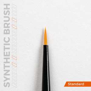 Precision Brushes set (4 synthetic brushes)