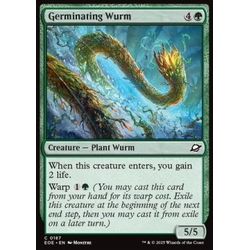 Magic löskort: Edge of Eternities: Germinating Wurm (Foil)