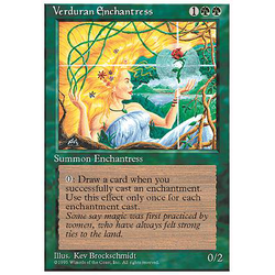 Magic löskort: 4th Edition: Verduran Enchantress