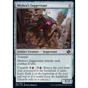 Magic löskort: The Brothers' War: Mishra's Juggernaut