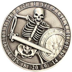 Dice Coin D20: Skeleton