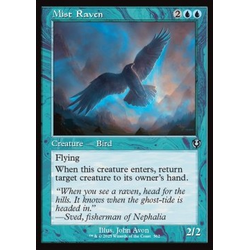 Magic löskort: Magic: Innistrad Remastered: Mist Raven (alternative art)