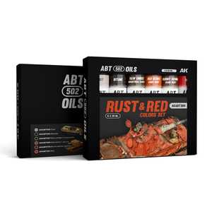 AK Oil Color: Rust and Red Colors Set