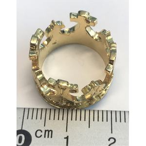 Player Token: Gold Color Crown In Metal Alloy (1)