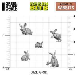 Green Stuff World: Rabbits Set - 3D Printed