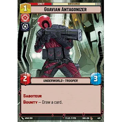 Star Wars: Unlimited Löskort: Shadows of the Galaxy: Guavian Antagonizer (Hyperspace)